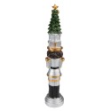 Clayre & Eef Christmas Decoration Nutcracker 25 cm Silver colored Polyresin