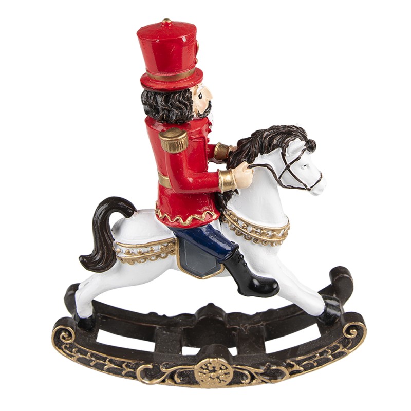 Clayre & Eef Christmas Decoration Nutcracker 18 cm Red Polyresin