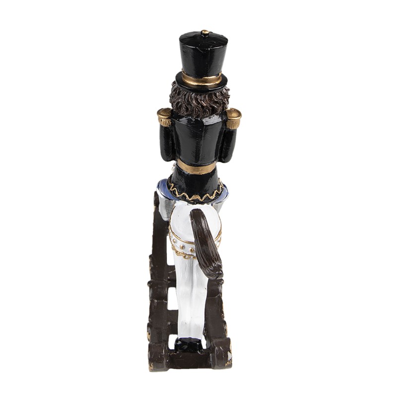 Clayre & Eef Christmas Decoration Nutcracker 18 cm Black Polyresin