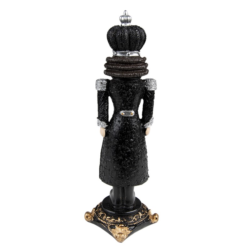 Clayre & Eef Christmas Decoration Nutcracker 24 cm Black Polyresin