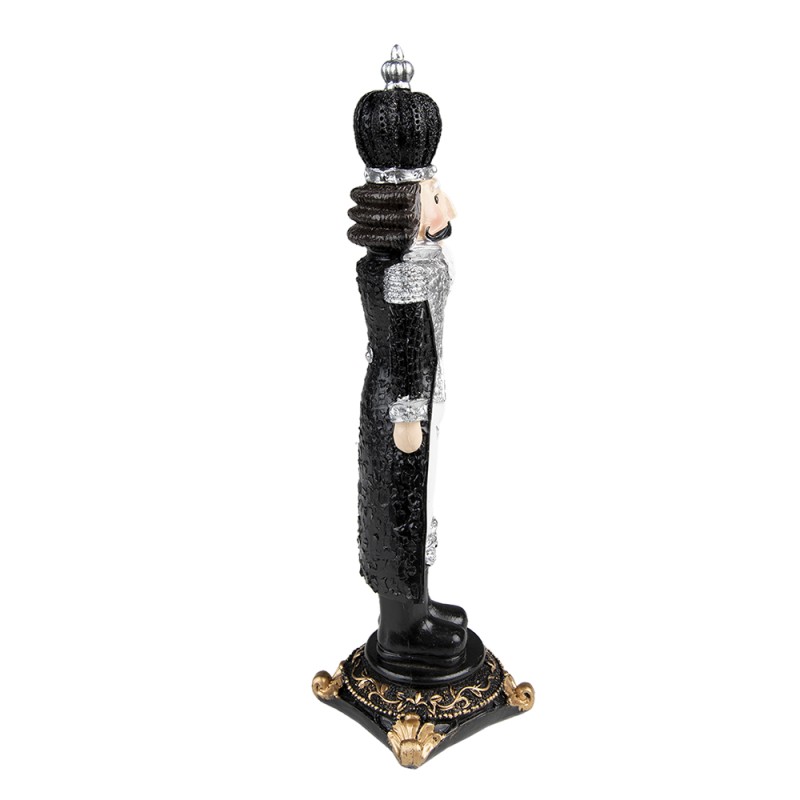Clayre & Eef Christmas Decoration Nutcracker 24 cm Black Polyresin