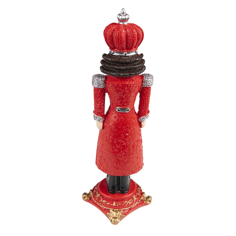 Clayre & Eef Weihnachtsdekoration Nussknacker 24 cm Rot Polyresin