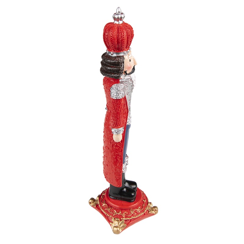 Clayre & Eef Weihnachtsdekoration Nussknacker 24 cm Rot Polyresin