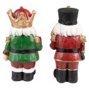 Clayre & Eef Figurine Nutcracker 21 cm Red Green Polyresin