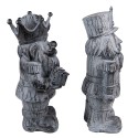 Clayre & Eef Figurine Nutcracker 21 cm Grey Polyresin