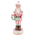 Clayre & Eef Figurine Nutcracker 24 cm Pink Polyresin