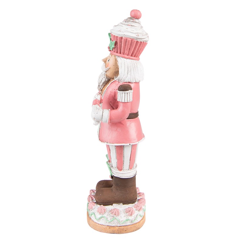 Clayre & Eef Figurine Nutcracker 24 cm Pink Polyresin