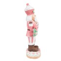 Clayre & Eef Figurine Nutcracker 24 cm Pink Polyresin
