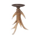 Clayre & Eef Candle holder 19x19x29 cm Brown Beige Plastic