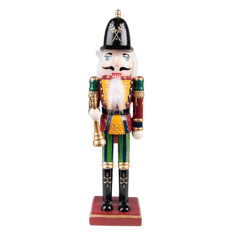 Clayre & Eef Figur Nussknacker 30 cm Rot Grün Polyresin