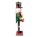 Clayre & Eef Figurine Casse-noisette 30 cm Vert Rouge Polyrésine