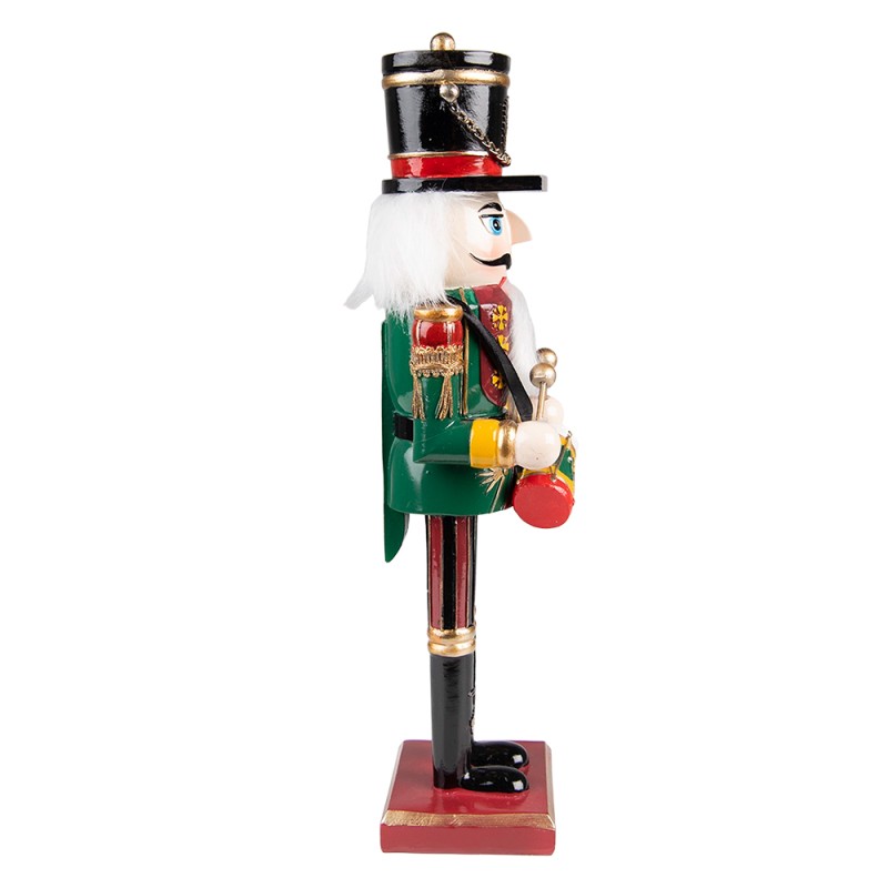 Clayre & Eef Figurine Casse-noisette 30 cm Vert Rouge Polyrésine