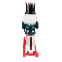 Clayre & Eef Figurine Nutcracker 29 cm White Green Polyresin