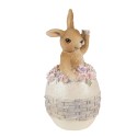 Clayre & Eef Figur Kaninchen 13 cm Beige Braun Polyresin