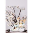 Clayre & Eef Figur Kaninchen 15 cm Grün Braun Polyresin