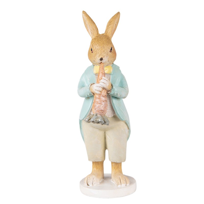 Clayre & Eef Figur Kaninchen 15 cm Braun Polyresin