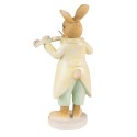Clayre & Eef Statuetta Coniglio 16 cm Giallo Verde Poliresina
