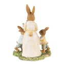 Clayre & Eef Figurine Lapin 15 cm Jaune Marron Polyrésine