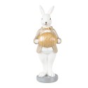 Clayre & Eef Figurine Lapin 15 cm Beige Marron Polyrésine