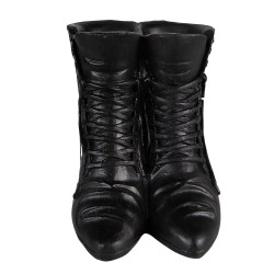 Clayre & Eef Decoration Shoes 15x12x15 cm Black White Polyresin