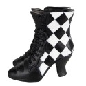 Clayre & Eef Dekoration Schuhe 15x12x15 cm Schwarz Weiß Polyresin