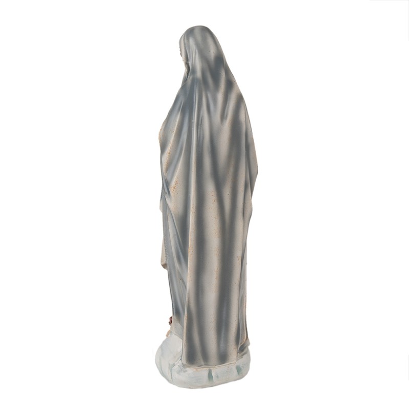 Clayre & Eef Beeld Maria 35 cm Grijs Polyresin