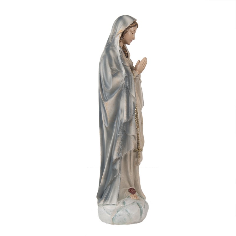 Clayre & Eef Beeld Maria 35 cm Grijs Polyresin