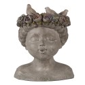 Clayre & Eef Innenblumentopf 26 cm Grau Polyresin
