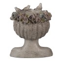 Clayre & Eef Innenblumentopf 26 cm Grau Polyresin