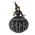 Clayre & Eef Décoration de Halloween Sorcière 26 cm Noir Polyrésine