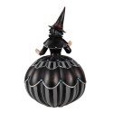 Clayre & Eef Décoration de Halloween Sorcière 26 cm Noir Polyrésine