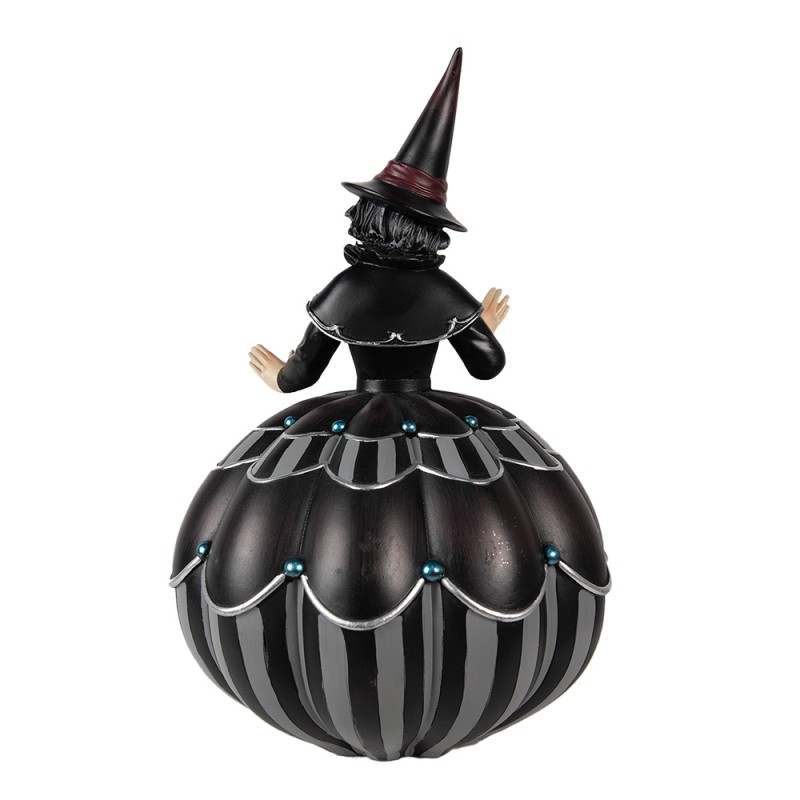 Clayre & Eef Décoration de Halloween Sorcière 26 cm Noir Polyrésine