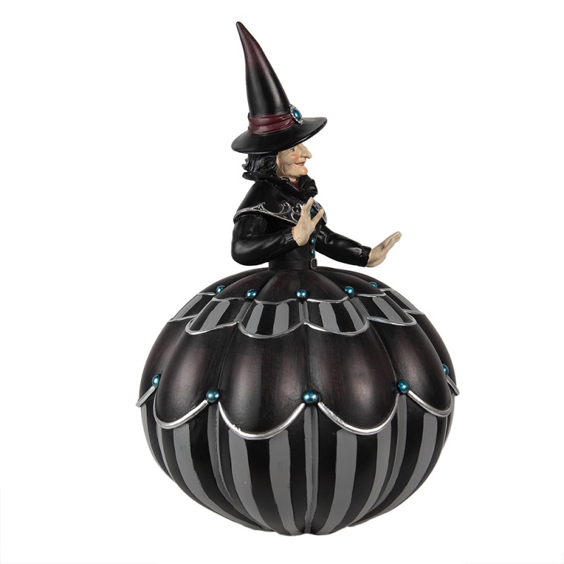Clayre & Eef Décoration de Halloween Sorcière 26 cm Noir Polyrésine