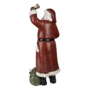 Clayre & Eef Beeld Kerstman 22x15x51 cm Rood Polyresin