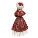 Clayre & Eef Figur Mädchen 9x7x17 cm Rot Polyresin