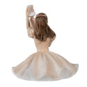 Clayre & Eef Statuetta Ballerina  13 cm Rosa Poliresina
