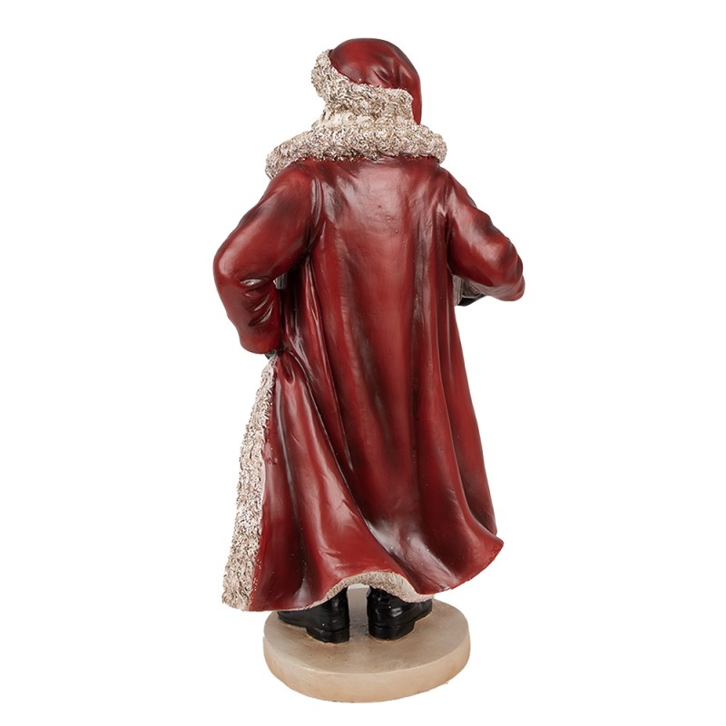Clayre & Eef Figur Weihnachtsmann 33 cm Rot Polyresin