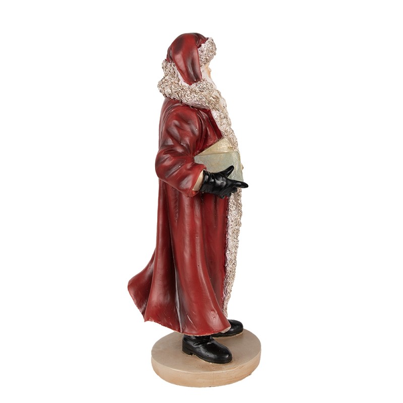 Clayre & Eef Figur Weihnachtsmann 33 cm Rot Polyresin