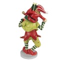 Clayre & Eef Christmas Decoration Figurine Elf 19 cm Red Green Polyresin