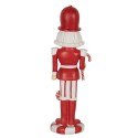 Clayre & Eef Figure de Noël Casse-noisette 23 cm Rouge Blanc Polyrésine
