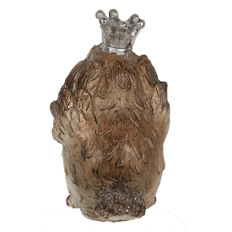 Clayre & Eef Statuetta decorativa Uccello 8 cm Beige Poliresina