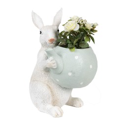Clayre & Eef Beeld Konijn 23 cm Beige Polyresin