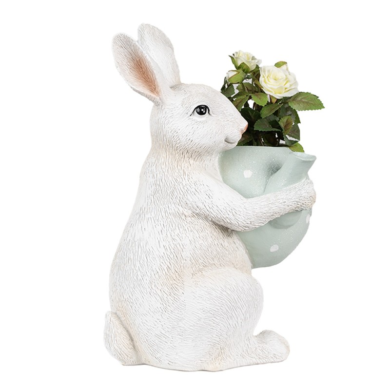Clayre & Eef Beeld Konijn 23 cm Beige Polyresin