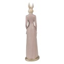Clayre & Eef Statuetta Coniglio 28 cm Beige Rosa  Poliresina