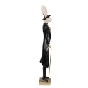 Clayre & Eef Figurine Rabbit 40 cm Beige Black Polyresin