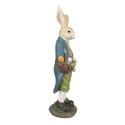 Clayre & Eef Figur Kaninchen 38 cm Braun Blau Polyresin