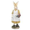 Clayre & Eef Statuetta Coniglio 38 cm Beige Giallo Poliresina