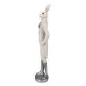 Clayre & Eef Beeld Konijn 40 cm Wit Polyresin