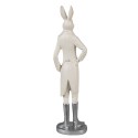 Clayre & Eef Beeld Konijn 40 cm Wit Polyresin