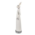 Clayre & Eef Figur Kaninchen 41 cm Weiß Polyresin